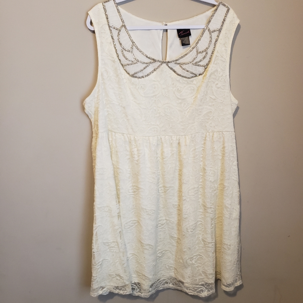 TORRID lace overlay knee-length dress, sz 3
